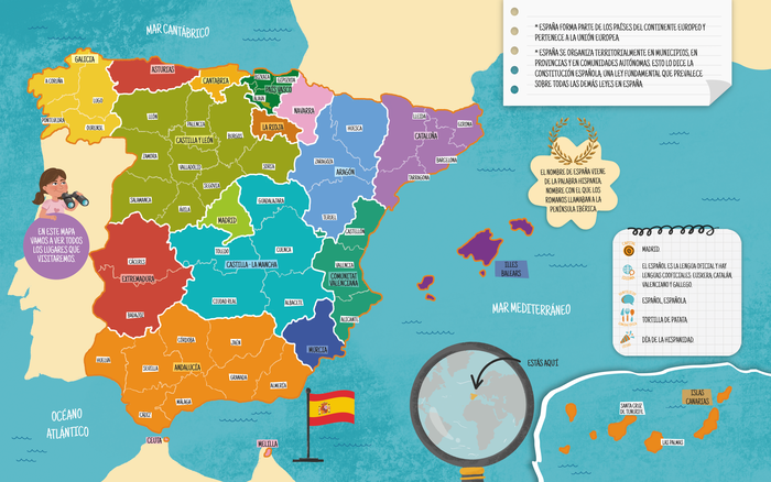 mapas de españa para niños (2ª ed.)