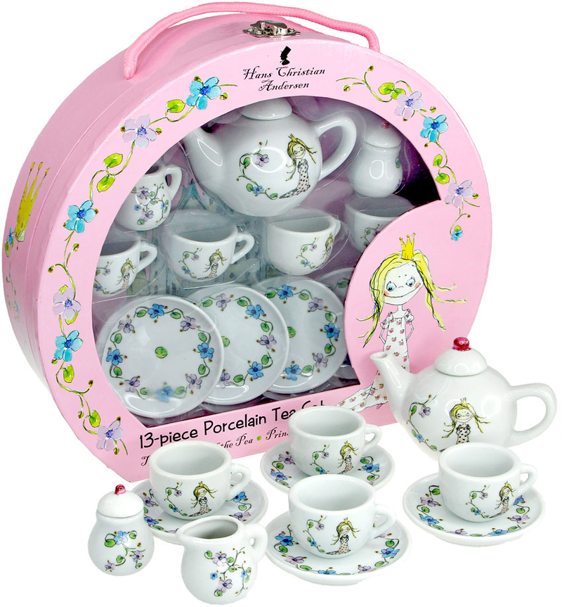 Juego de té de porcelana de la princesa y el guisante: portada