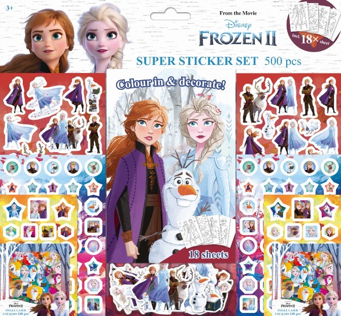 FROZEN 2. Super set de 500 pegatinas: portada