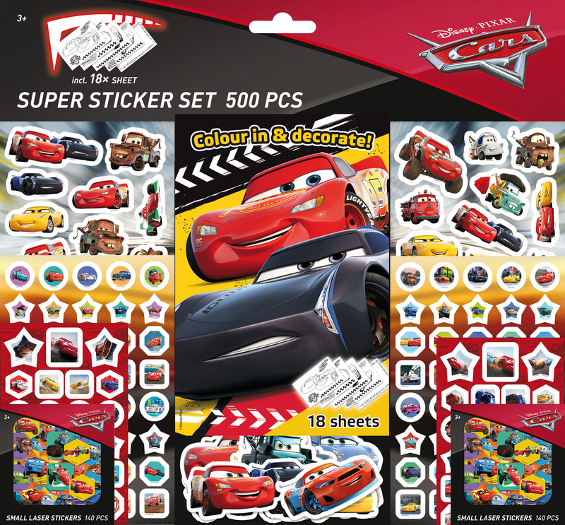 Super set de 500 pegatinas de CARS (2 ed.): portada