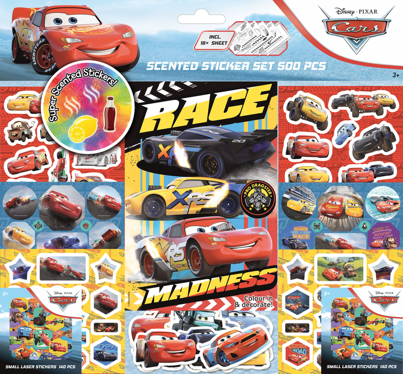 Super set de 500 pegatinas de CARS (Nueva edicin): portada