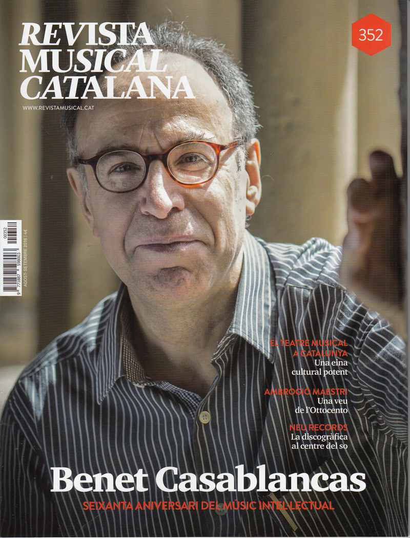 REVISTA MUSICAL CATALANA - 352: portada