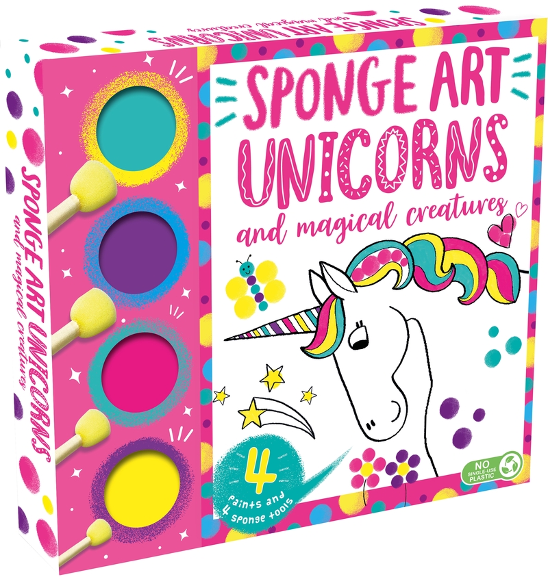 Sponge Art Unicorns and Magical Creatures: portada