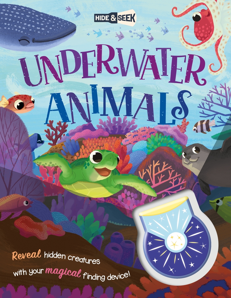 Hide-and-Seek Underwater Animals (Magical Light Book): portada