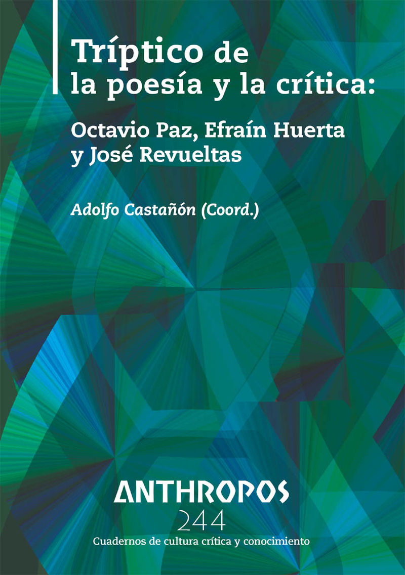 TRÍPTICO DE LA POESÍA Y LA CRÍTICA RA244: portada