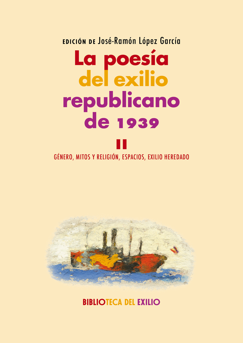 La poesía del exilio republicano de 1939. II: portada