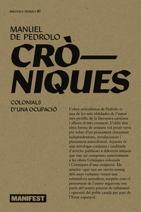Cròniques colonials. Cròniques d'una ocupació: portada