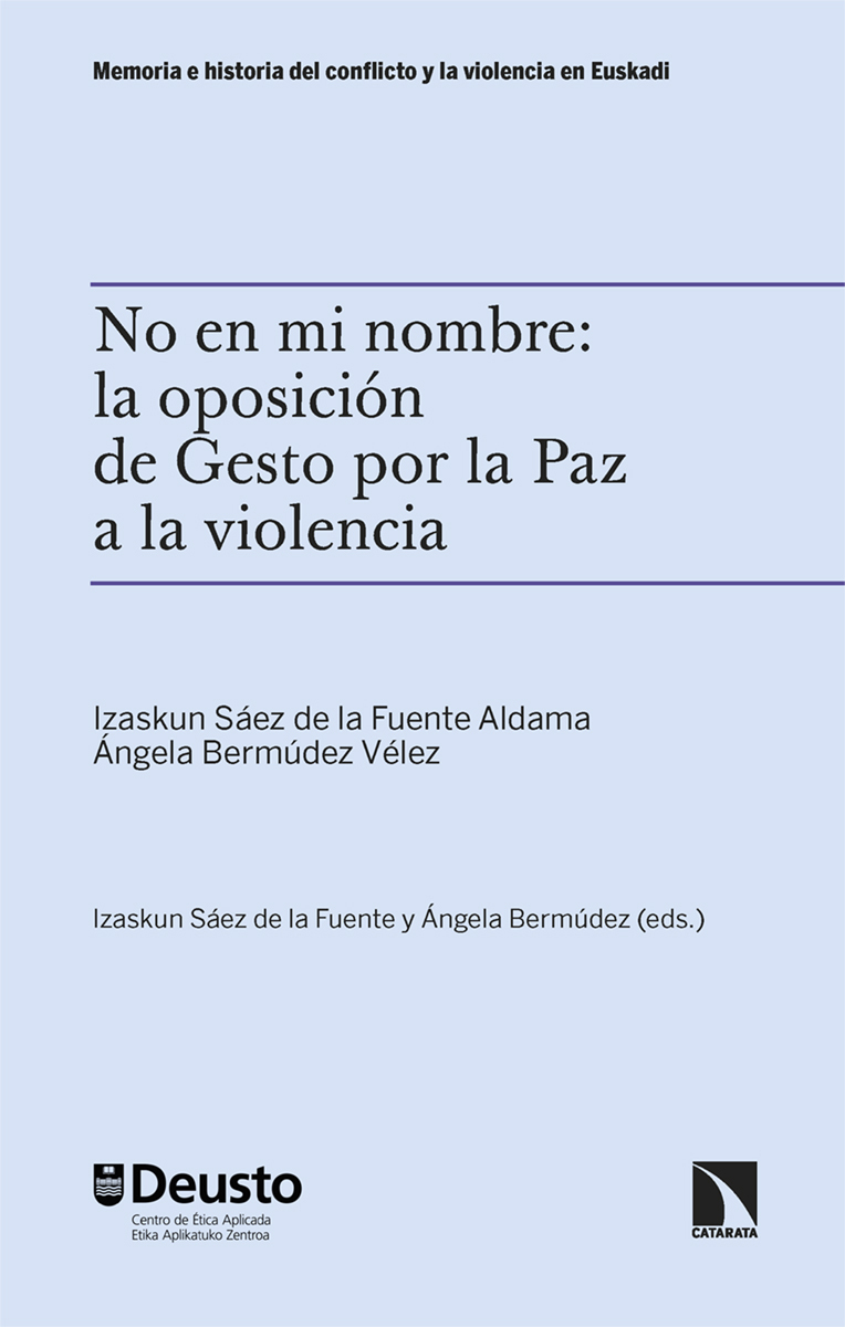 No en mi nombre: Gesto por la Paz a la violencia: portada