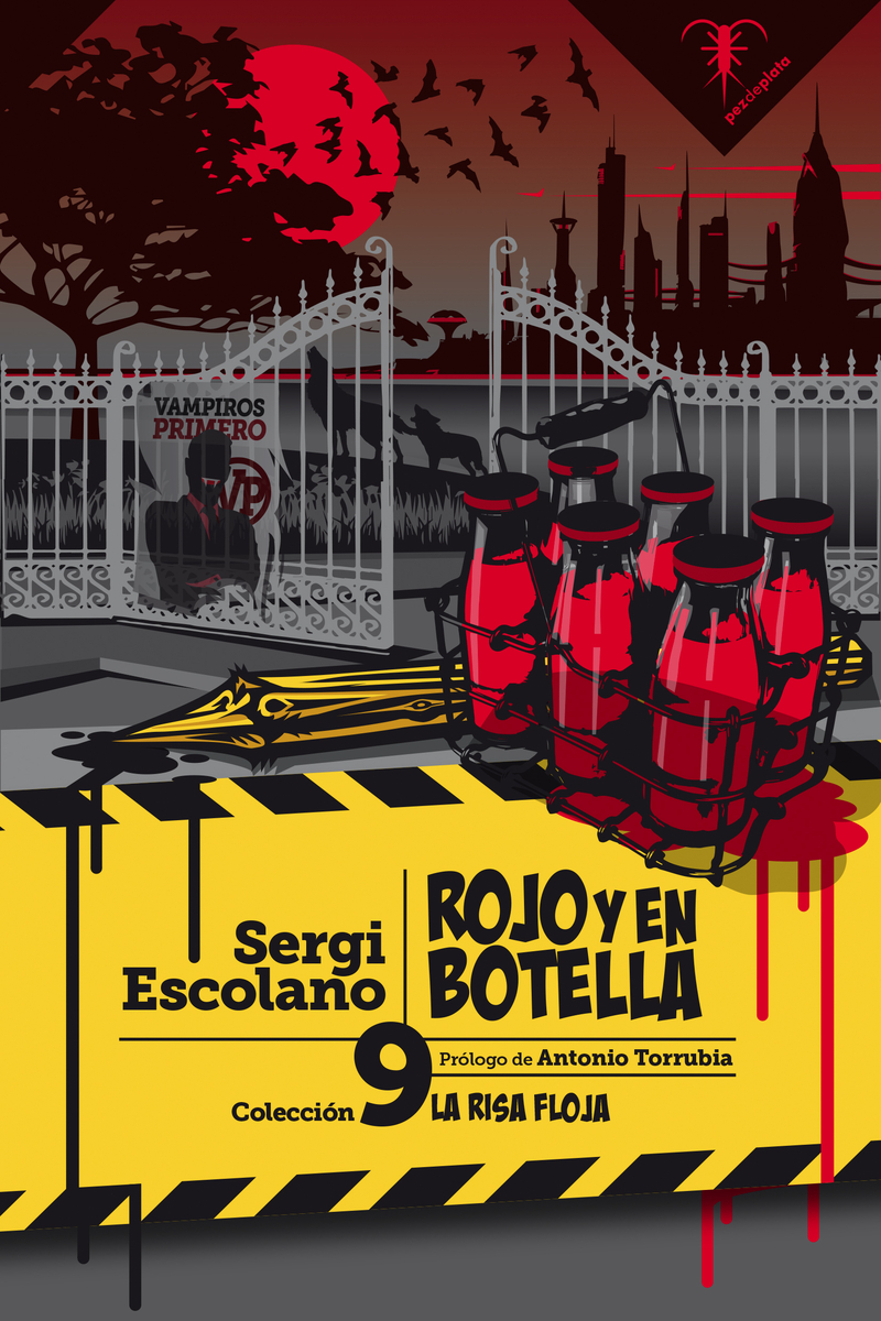 ROJO Y EN BOTELLA: portada