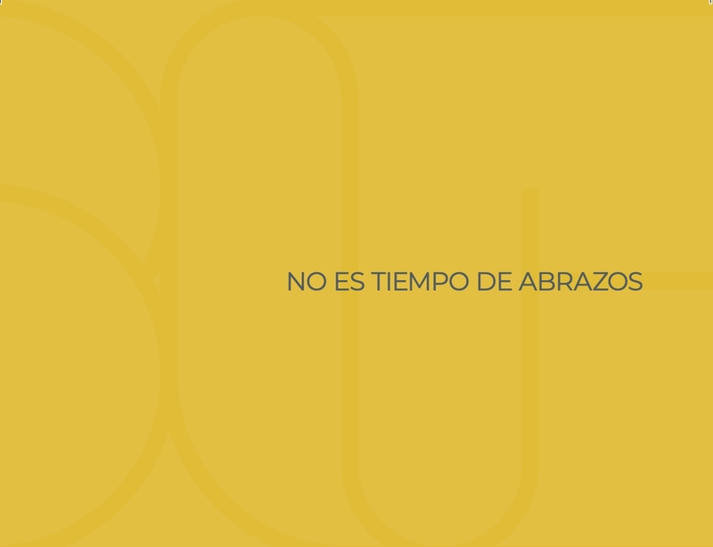 NO ES TIEMPO DE ABRAZOS: portada