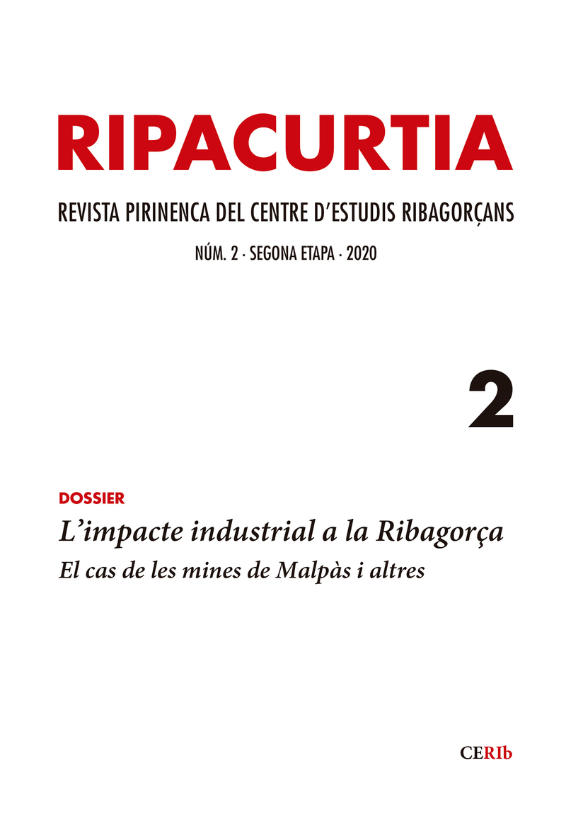 Ripacurtia 2. Revista del Centre d'Estudis Ribagorçans: portada