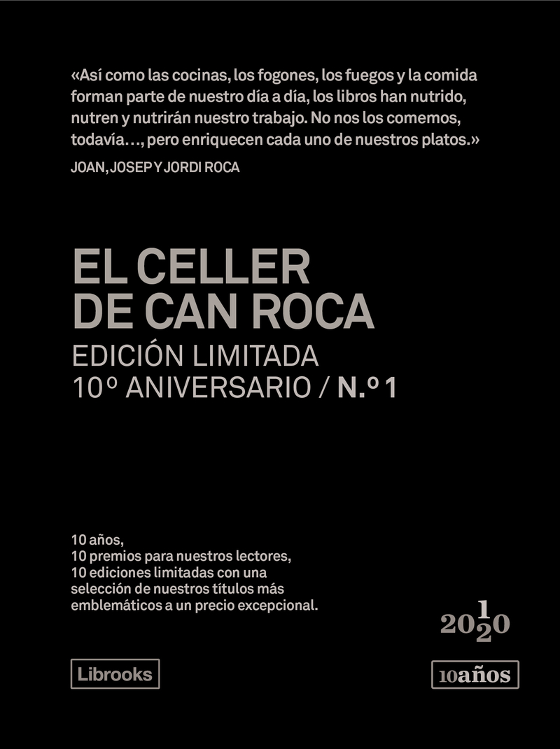 EL CELLER DE CAN ROCA. Edicin limitada 10 Aniversario n1: portada