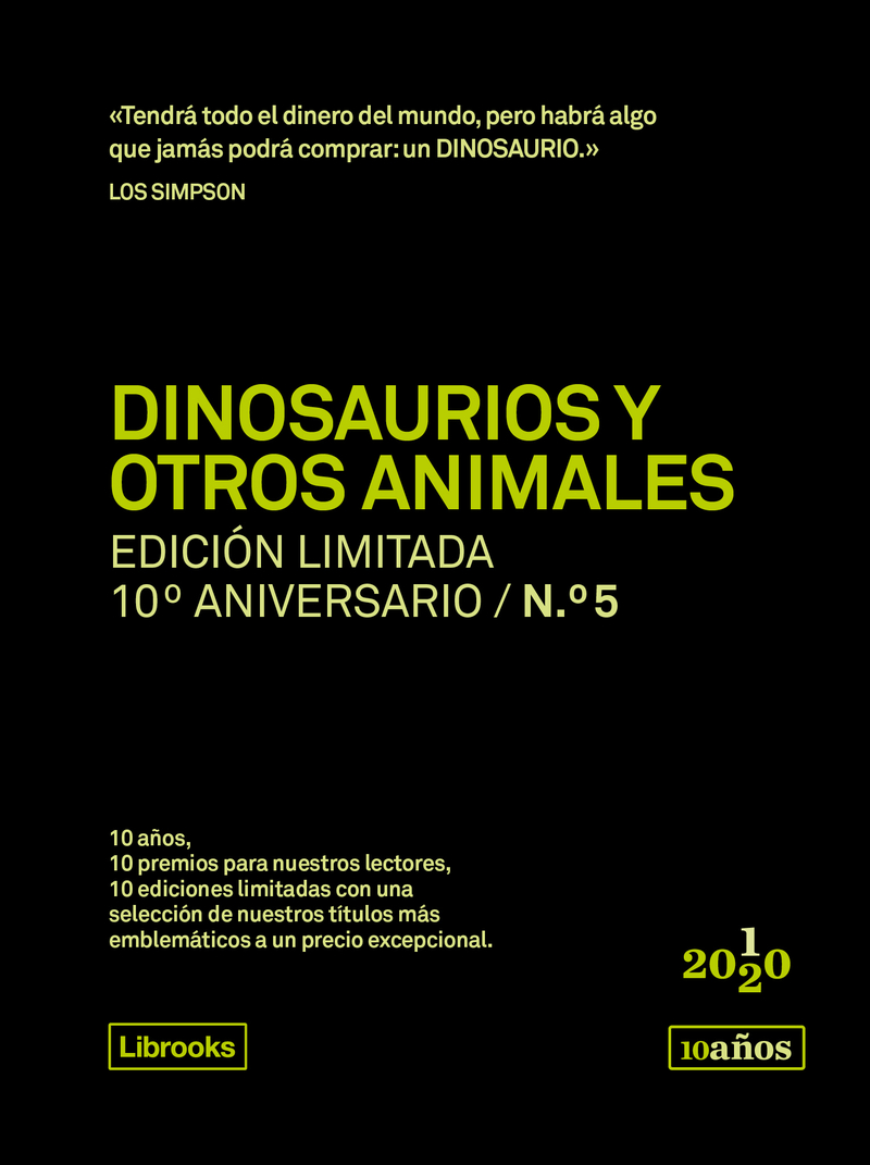 DINOSAURIOS Y OTROS ANIMALES. Ed.limitada 10ºaniversario nº5: portada