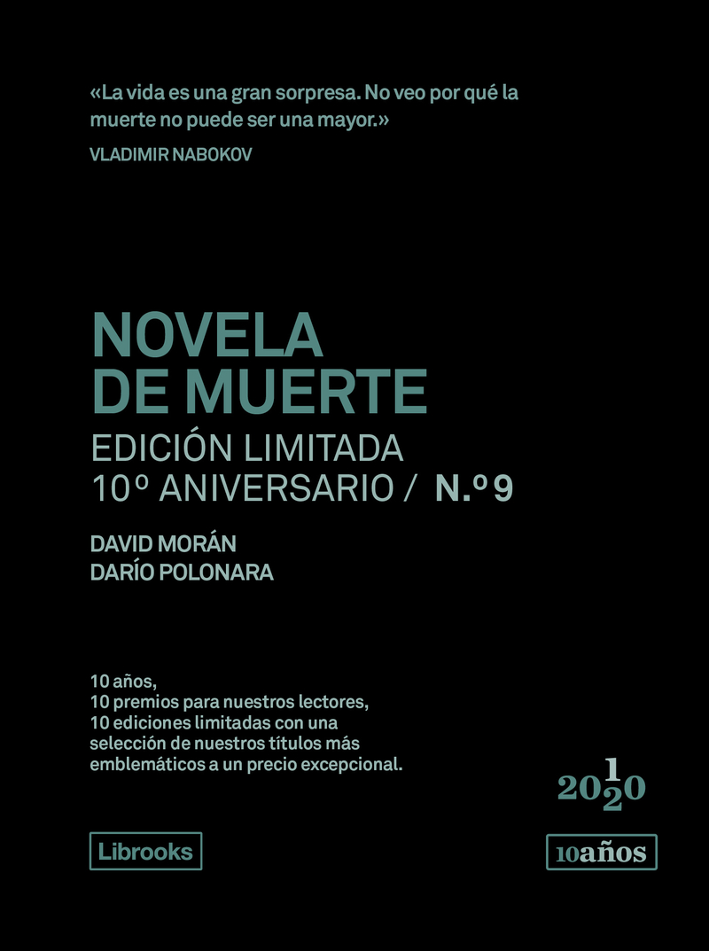 NOVELA DE MUERTE. Edición limitada 10º Aniversario nº 9: portada