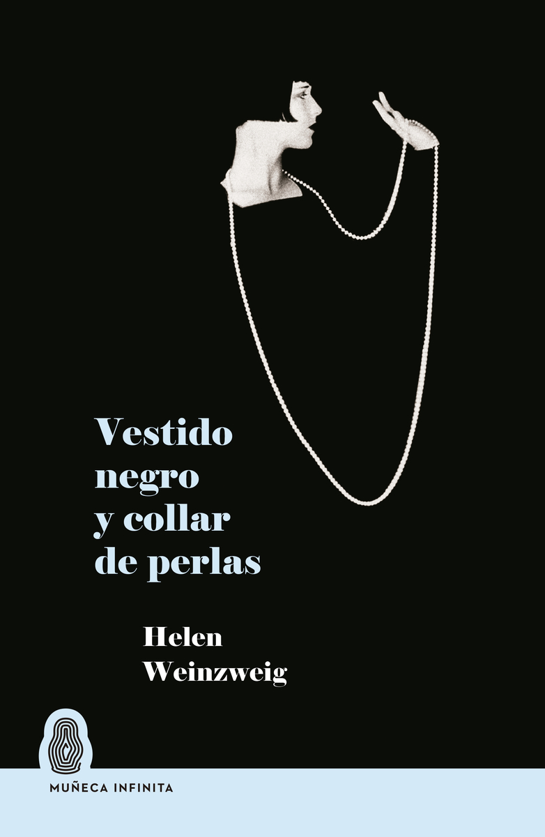 Vestido negro y collar de perlas: portada