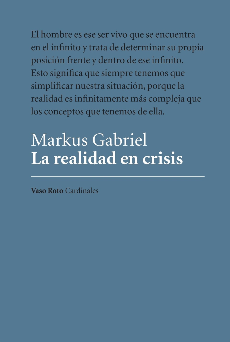 La realidad en crisis: portada