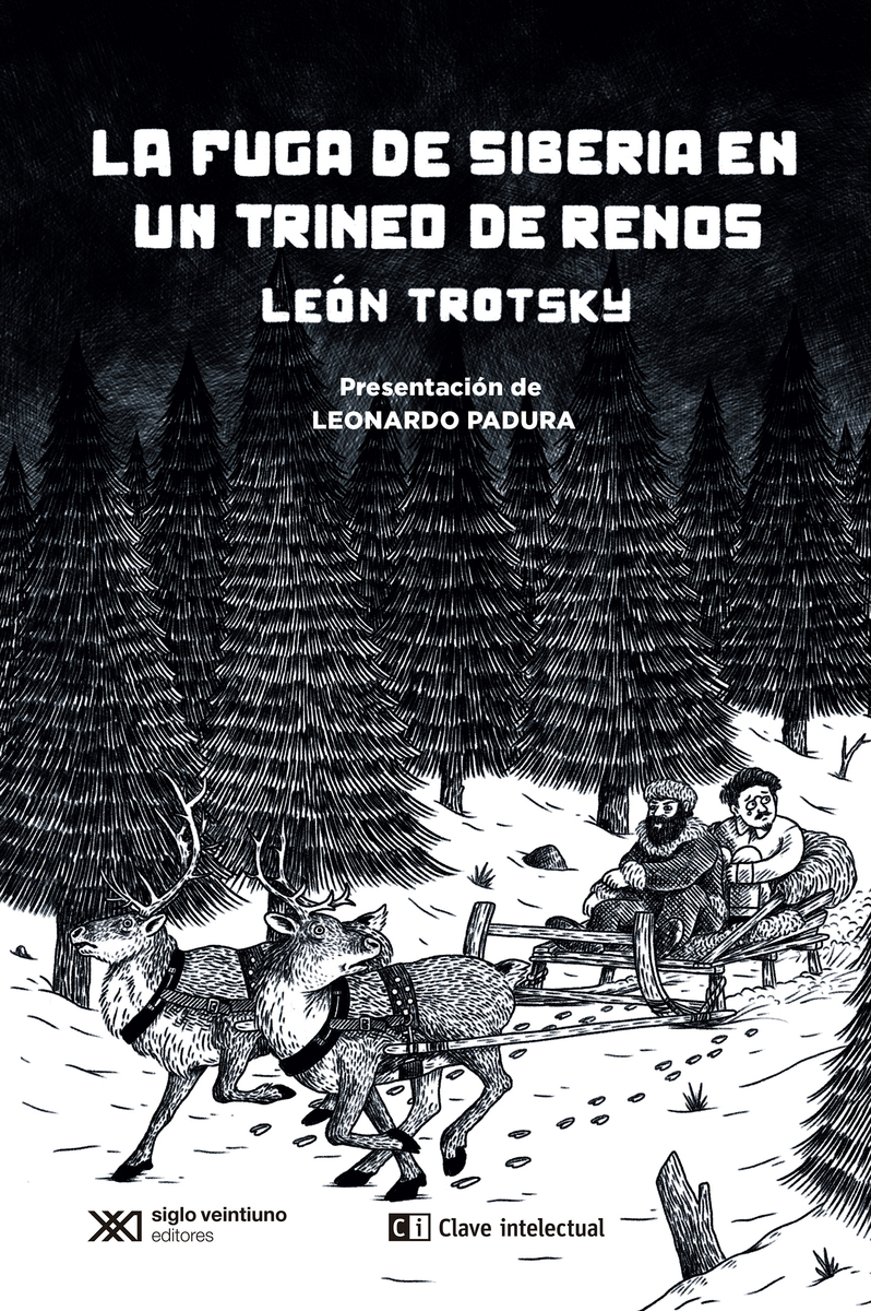 La fuga de Siberia en un trineo de renos: portada
