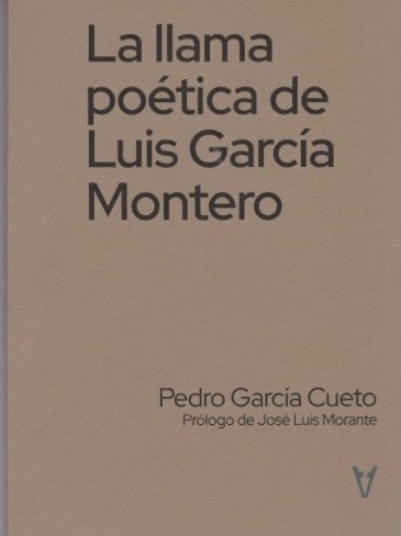 LA LLAMA POÉTICA DE LUIS GARCÍA MONTERO: portada
