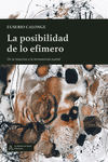 La posibilidad de lo efímero: portada