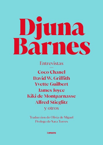 Entrevistas. Djuna Barnes: portada