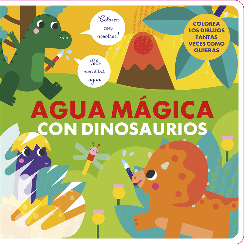 AGUA MÁGICA CON DINOSAURIOS: portada