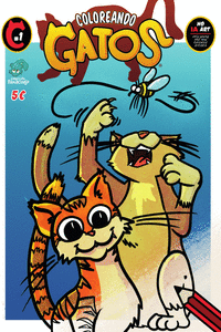 Coloreando Gatos #1: portada