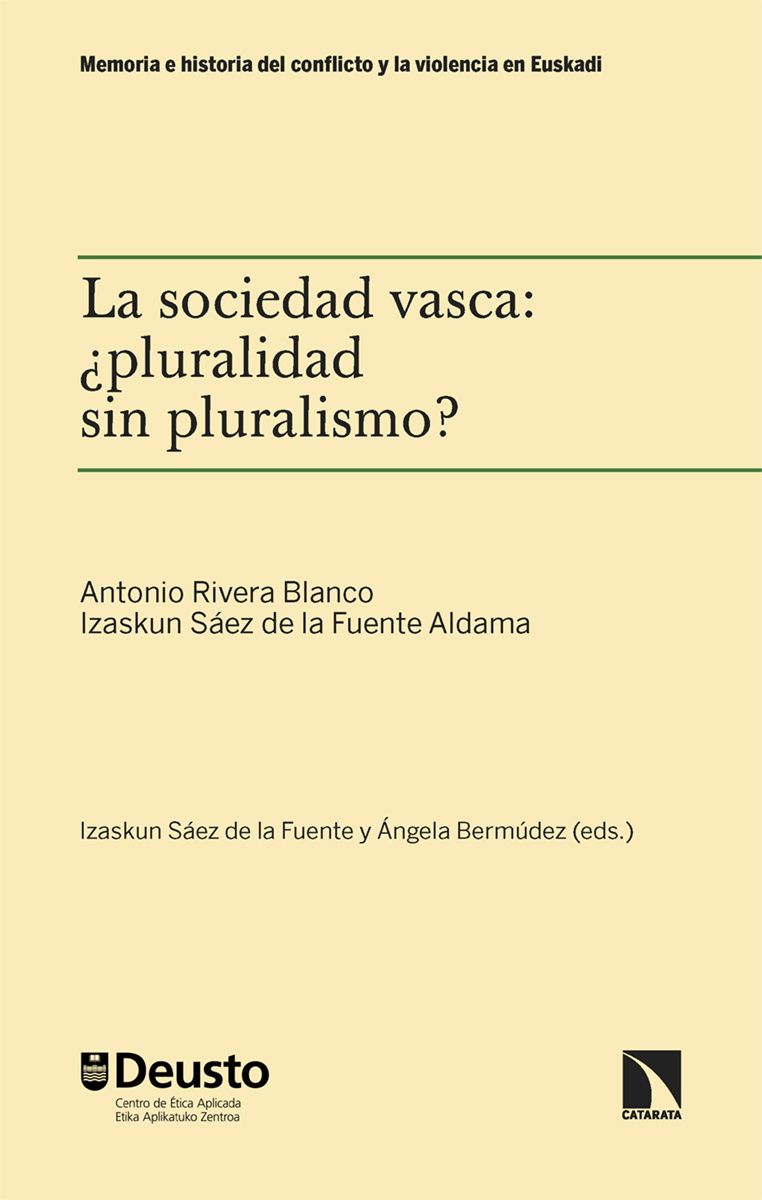 La sociedad vasca: ¿pluralidad sin pluralismo?: portada