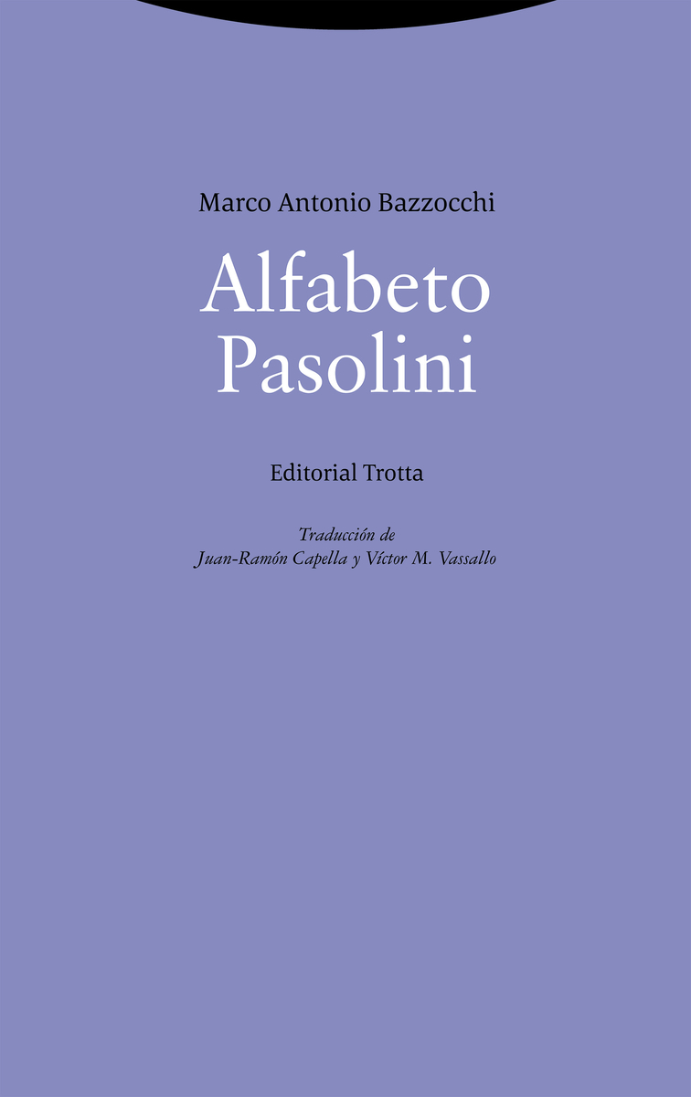 ALFABETO PASOLINI: portada