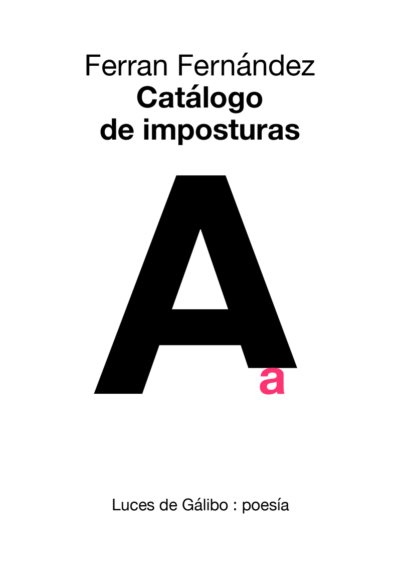 CATÁLOGO DE IMPOSTURAS: portada