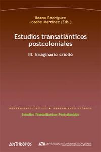 ESTUDIOS TRANSATLÁNTICOS POSTCOLONIALES. III: portada