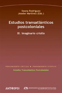 ESTUDIOS TRANSATLNTICOS POSTCOLONIALES. III: portada