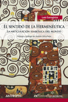 SENTIDO DE LA HERMENÉUTICA, EL: portada