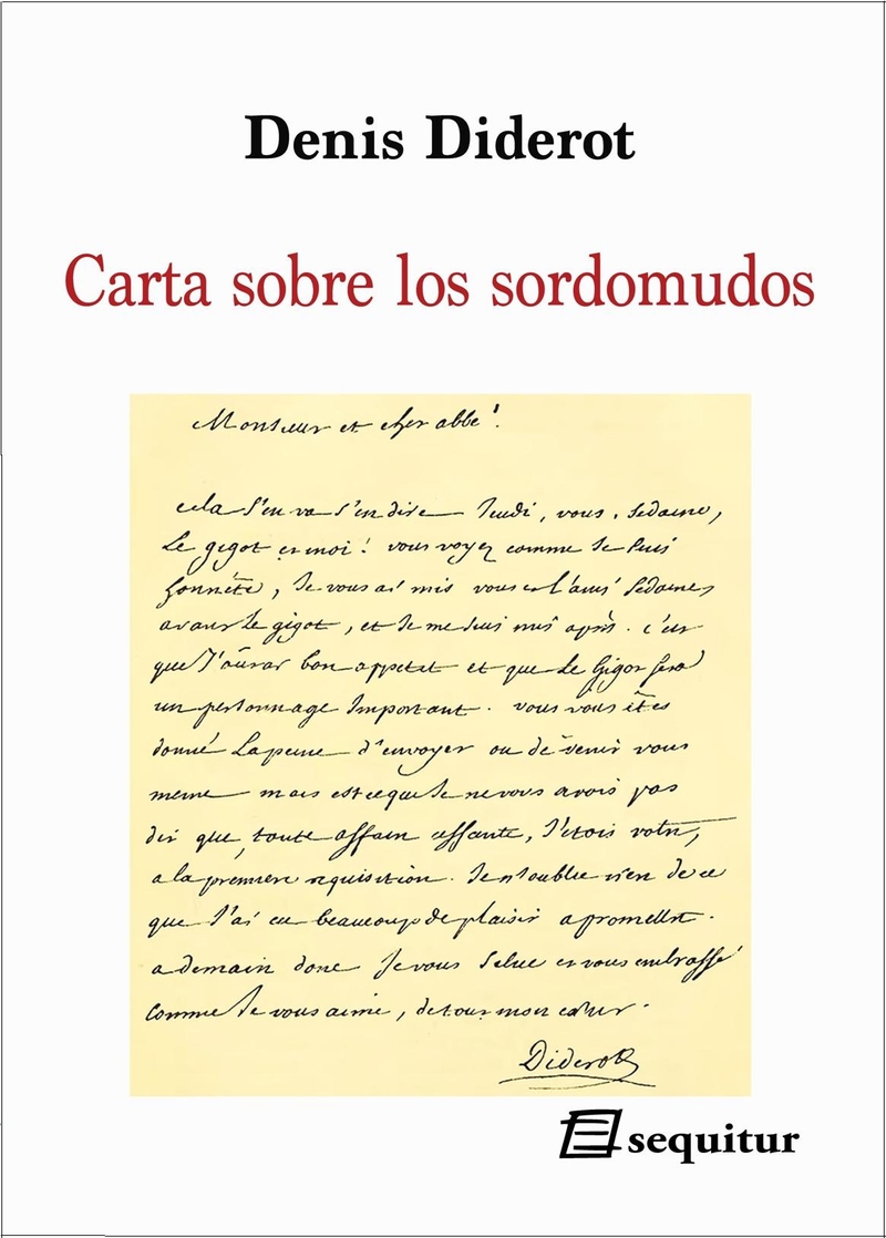 Carta sobre los sordomudos: portada