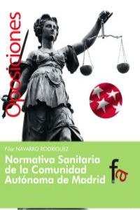 NORMATIVA SANITARIA DE LA COMUNIDAD AUTÓNOMA DE MADRID: portada