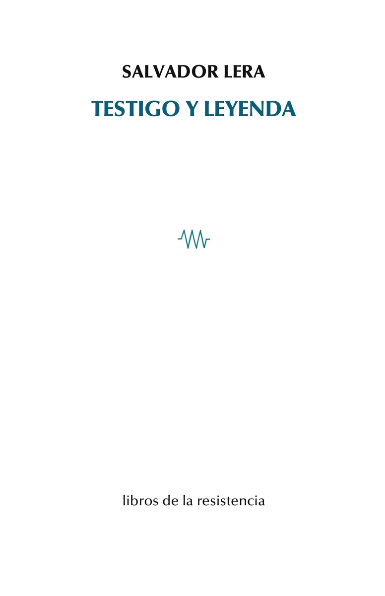 Testigo y leyenda: portada