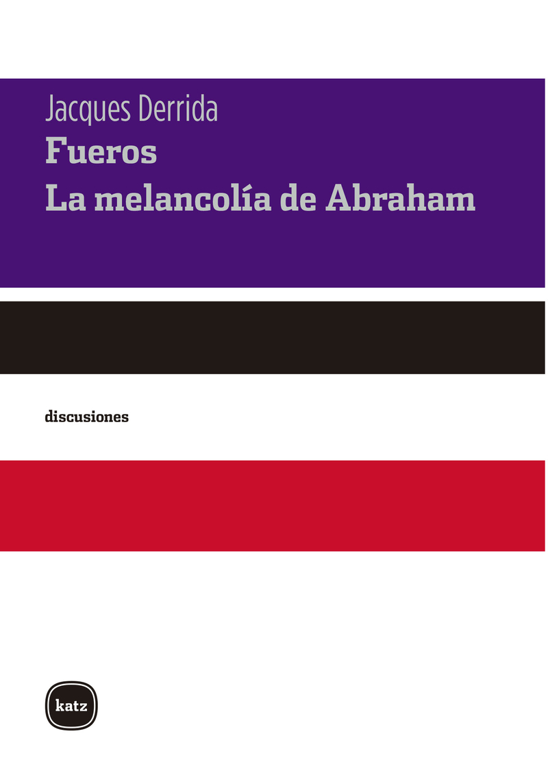 Fueros. La melancola de Abraham: portada