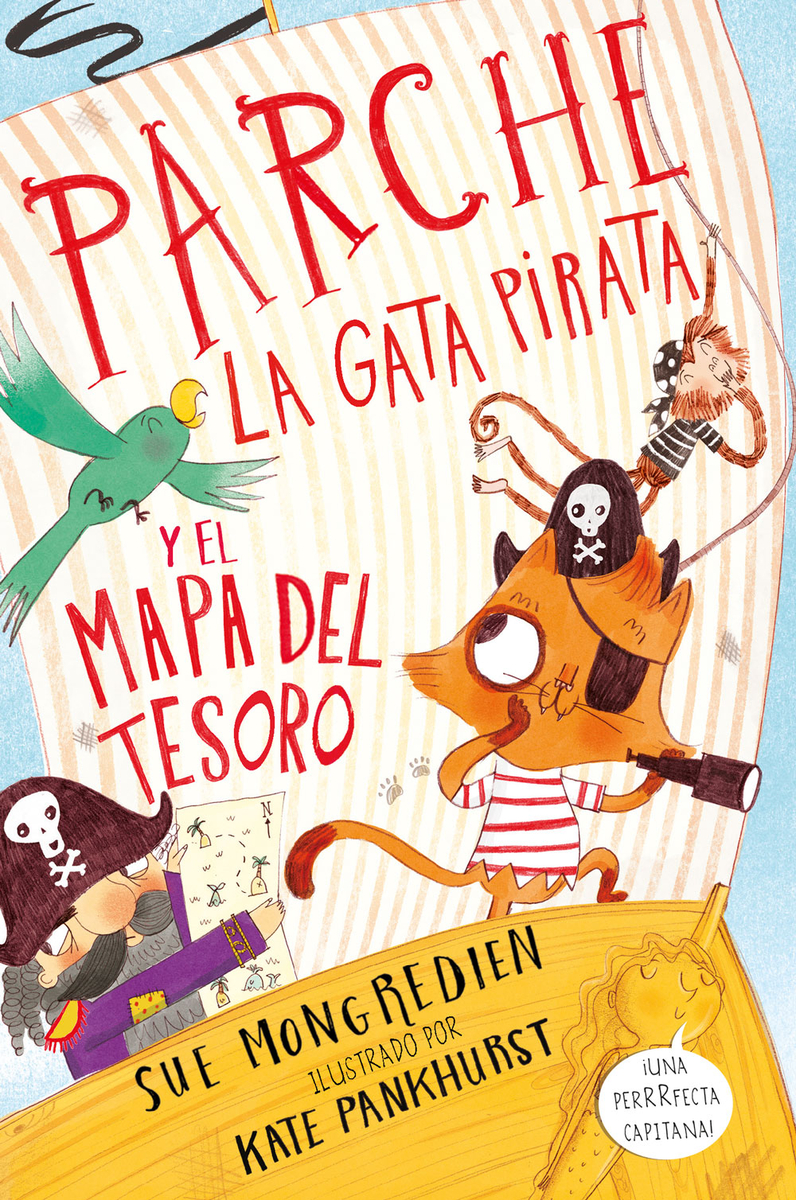 Parche,  la gata pirata  y el mapa del tesoro: portada