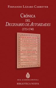 CRONICA DEL DICCIONARIO DE AUTORIDADES (1713 - 1740): portada