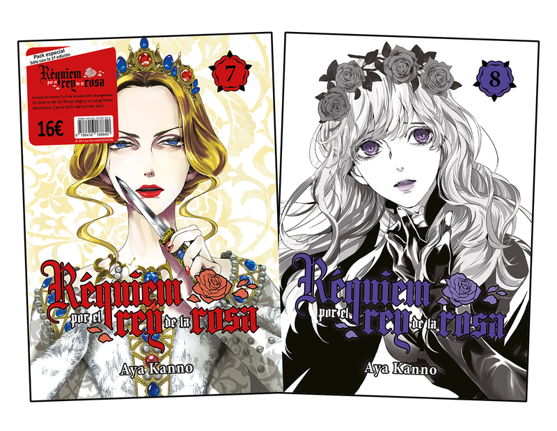 Pack Réquiem por el rey de la rosa, vol. 7 y 8: portada