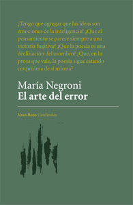 El arte del error: portada