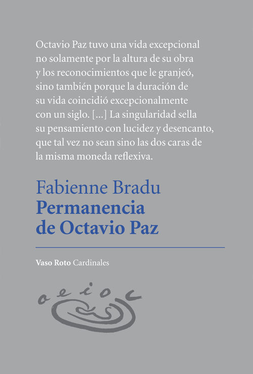 Permanencia de Octavio Paz: portada