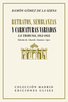 Retratos, semblanzas y caricaturas variadas: portada