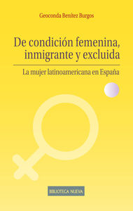 DE CONDICIN FEMENINA, INMIGRANTE Y EXCLUIDA: portada