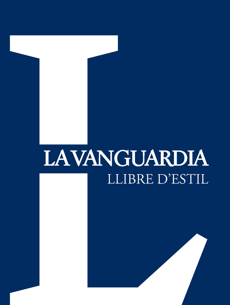 LLIBRE D'ESTIL LA VANGUARDIA: portada