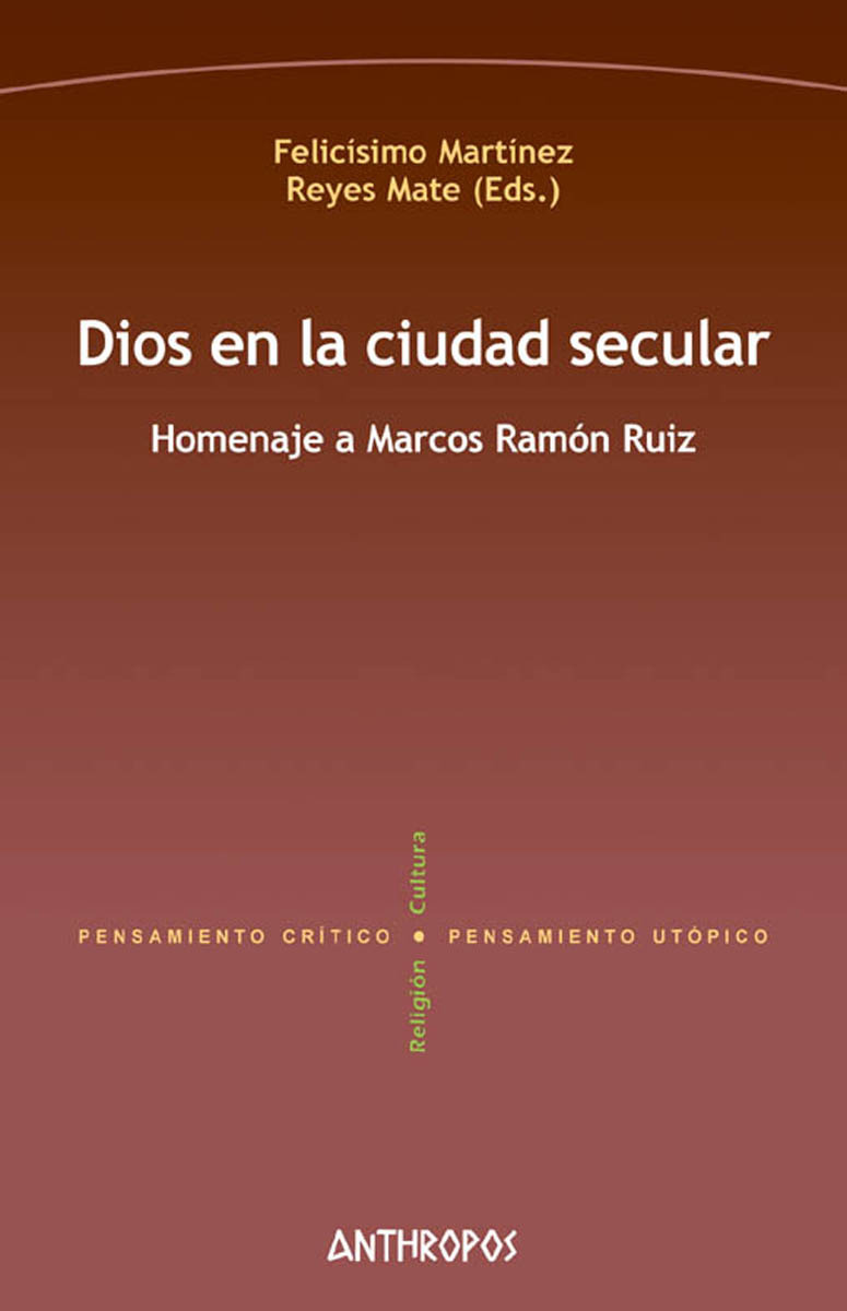 DIOS EN LA CIUDAD SECULAR: portada