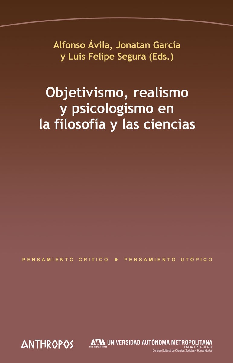 OBJETIVISMO, REALISMO Y PSICOLOGISMO EN LA FILOSOFÍA Y LAS C: portada