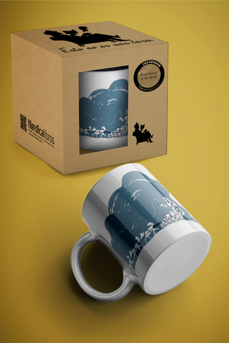 TAZA 100 AÑOS JACK LONDON - TRINEO: portada