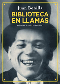 BIBLIOTECA EN LLAMAS: portada