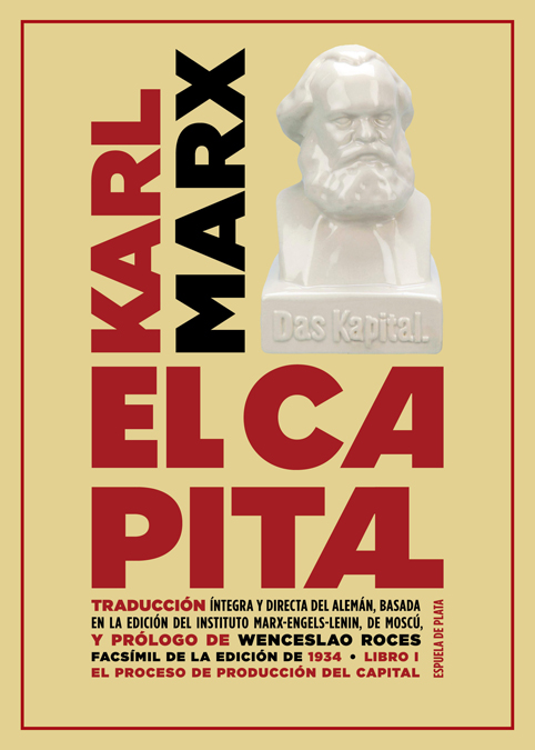 El capital. Libro I: portada