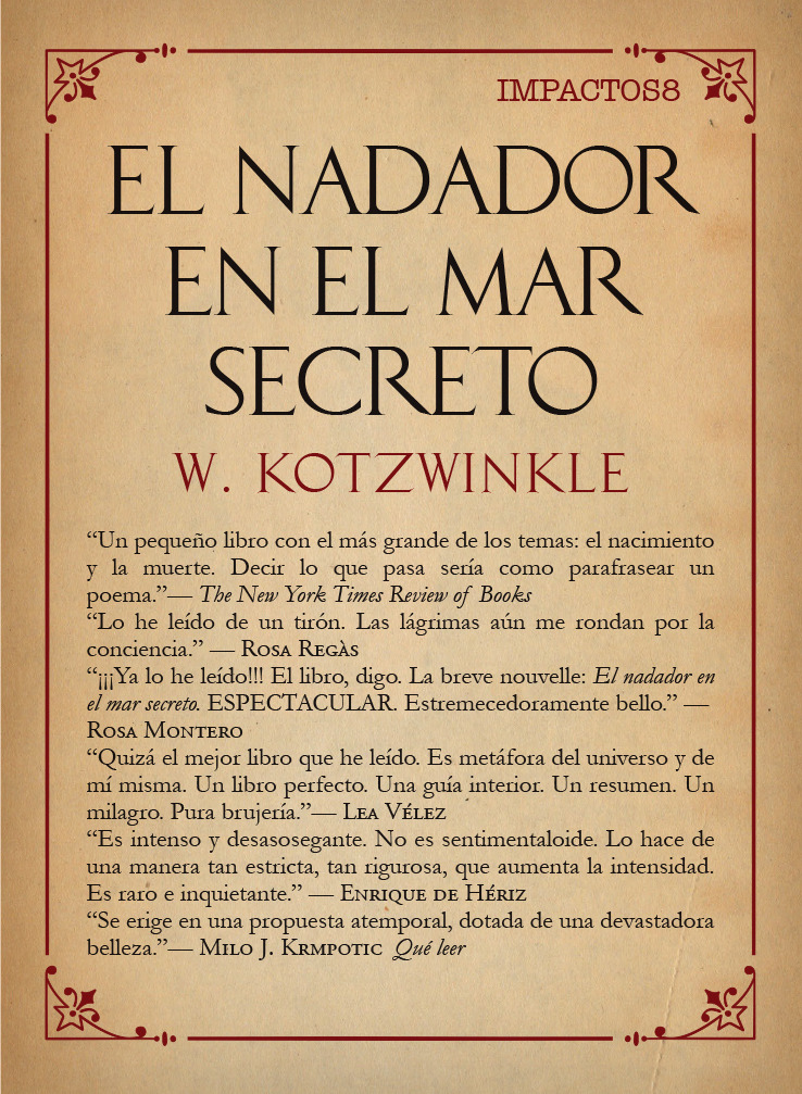 El nadador en el mar secreto: portada